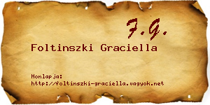 Foltinszki Graciella névjegykártya